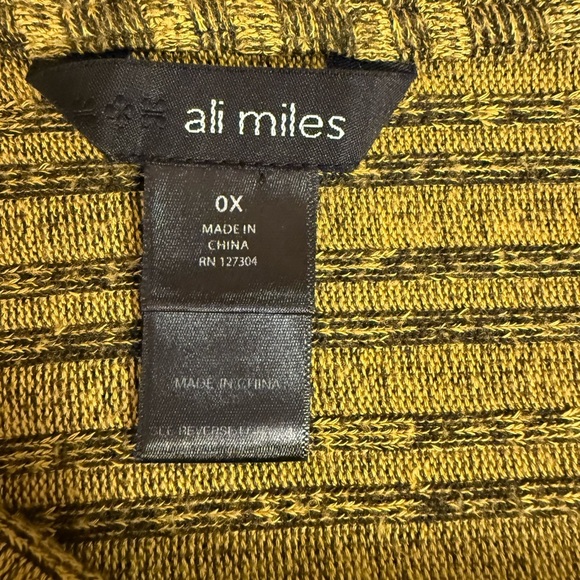 Ali miles  Mustard Ribbed Cowl Neck Sweater - Picture 4 of 7